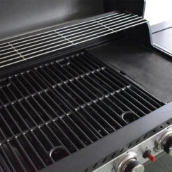 Pack Cuisine Extérieure FIDGI 4 Avec Barbecue Gaz + Desserte + Evier -Barbecues Boutique barbecue gaz cook in garden fidgi 4 grille plancha min 1