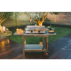 Chariot Inox "Plein Air" Pour Plancha Krampouz Double -Barbecues Boutique khea05 chariot inox plein air pour plancha krampouz double 3