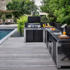 Barbecues Boutique 22 Barbecues Boutique -Barbecues Boutique mod8505 a3 modulo cuisiniere pour four et plaque inox et noir eno min