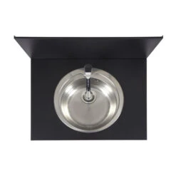 Modulo Evier - Coloris Inox Et Noir - Pour Cuisine D'extérieur ENO -Barbecues Boutique modulo inox noir evier cuisine exterieur eno 3