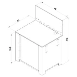 Modulo Pour Poser Une Plancha - Coloris Inox Et Noir - Cuisine D'extérieur ENO 13 Modulo Pour Poser Une Plancha - Coloris Inox Et Noir - Cuisine D'extérieur ENO -Barbecues Boutique modulo inox noir plancha cuisine exterieur eno 4 min