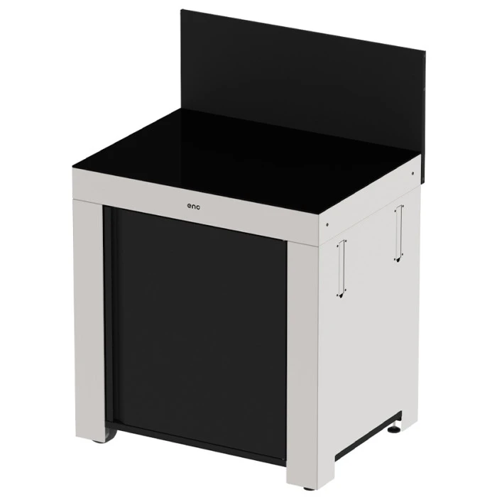 Modulo Plan De Travail - Coloris Inox Et Noir - Pour Cuisine D'extérieur ENO 3 Modulo Plan De Travail - Coloris Inox Et Noir - Pour Cuisine D'extérieur ENO – Image 3