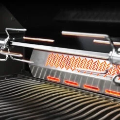 Rôtissoire Inox Pour Barbecue Napoleon Prestige PRO 500 Et Lex 485 -Barbecues Boutique p500rsib pro500 pro665 pro825 rear rotisserie burner 1