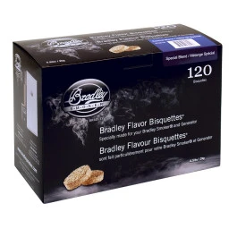 Pack 120 Bisquettes De Fumage Bradley Smoker - Mélange Spécial 1 Pack 120 Bisquettes De Fumage Bradley Smoker - Mélange Spécial