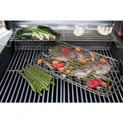 Grille De Barbecue Pour Poisson Weber En Acier Inoxydable - Grand Modèle -Barbecues Boutique panier a poissons weber grand modele