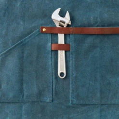 Tablier Barbecue Toile Waxée Alaskan Maker 547 - Bleu Canard -Barbecues Boutique tablier alaskan maker 547 bleu canard 4