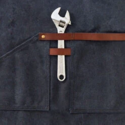 Tablier Barbecue Toile Waxée Alaskan Maker 547 - Bleu Marine -Barbecues Boutique tablier alaskan maker 547 bleu marine 5